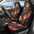 thumbnail image 2 of Psesaysky Rose Pattern Breathable Vehicle Seat Covers for Auto Interior, Polyester Fabric Anti-Scratch Front Seat Cover SUV, 2 of 9