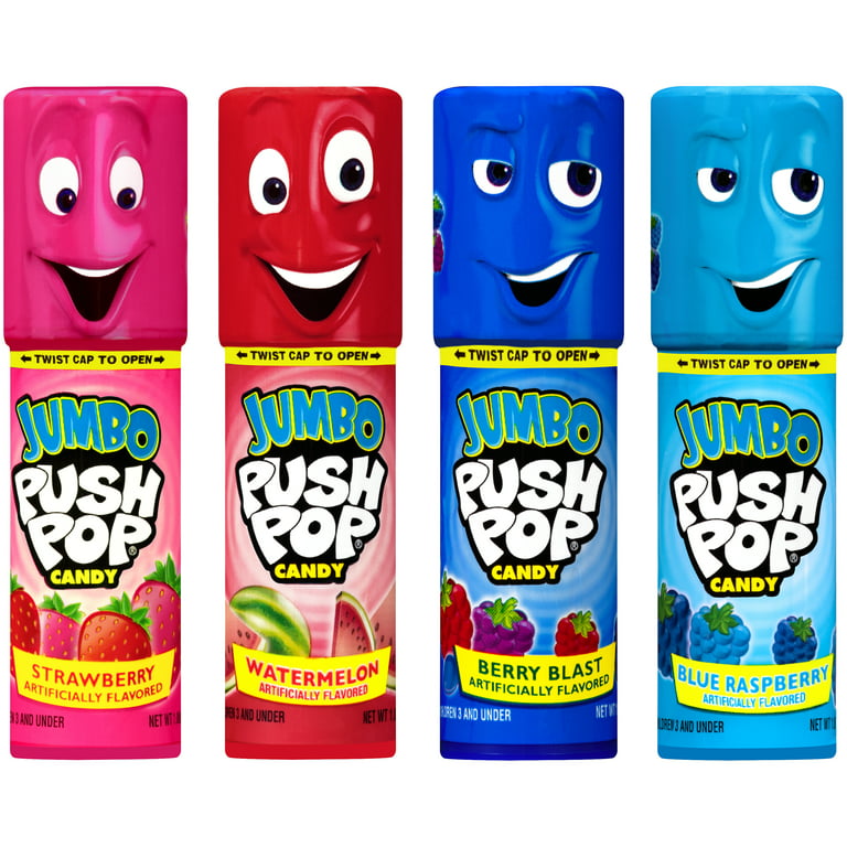 tage ned Forge forberede Push Pop Jumbo Lollipop Candy, Variety Pack 5.3oz Bag, 5-1.06oz -  Walmart.com