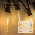 thumbnail image 2 of High Voltage Light String ST38LED Warm Glass Bulb Outdoor Waterproof Ambiance Decoration, 2 of 6