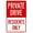 Warning Sign 1, variant on Private Property Authorized Employees Only Bilingual Sign 8"x12" - Durable Security Metal for Office Workplace, Business Entrance, Home Yard, Road Street Safety Wall Decor