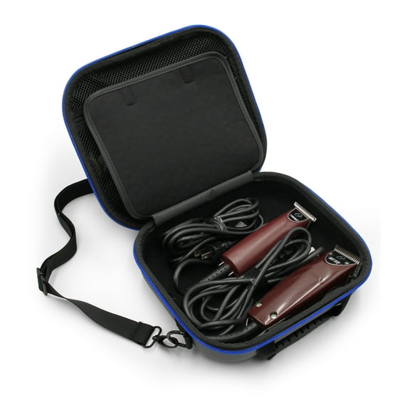 Casematix Hair Clipper Barber Case for Clippers, Hair Buzzers, Trimmers, T Finisher Liner - Travel Case for Clippers, Stylist and Hair Cutting Supplies with Shoulder Strap