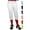 White with Red Braid, variant on Exxact Sports Girls Softball Pants Knicker/Yoga Style Knee Length, 4-Way Stretch Low Rise Youth Softball Pants for Girls - (YS, White)