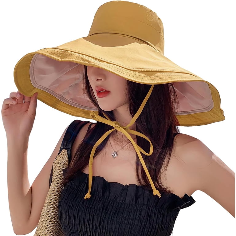 YooGuoGuo Women Wide Brim Summer Sun Hat Wired Edge Beach  display picture 2