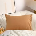 thumbnail image 5 of Honeeladyy Cotton Queen Size Pillowcases, Solid Color Cotton Pillowcases , Super Soft and Breathable Elegant and Not Clear Pillow Cases, 20x30 Pillow Covers for Bed, Orange, 5 of 6