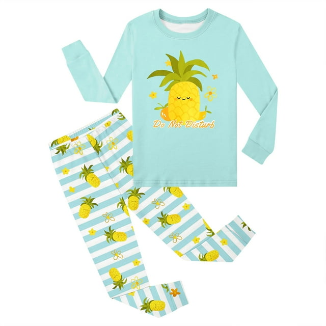 Ensemble de Pyjama pour Petit Garçon, Chandail à Enfiler à Col Ras du Cou, Doux, Vêtements de Nuit pour Tout-Petit, Vêtements de Nuit pour Enfant, Taille 6T