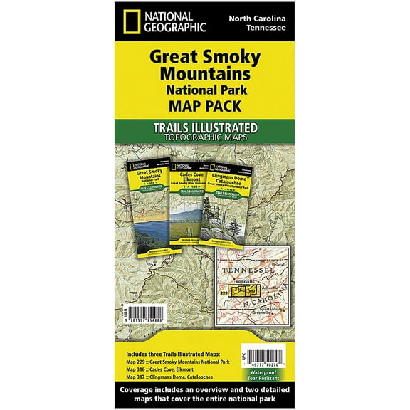 Explore the Great Smoky Mountains with National Geographic Map & Naturalist Guide Bundle - Tennessee Maps Included!