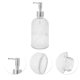 thumbnail image 5 of Dispensador de Jabón Vertical de Rayas Conveniente 1 Pc 13.53oz Transparente Plateado, 5 of 6