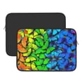 thumbnail image 3 of Bingfone Multicolored Butterflies Laptop Sleeve Case 13 Inch, 360° Protective Computer Carrying Bag, 3 of 9