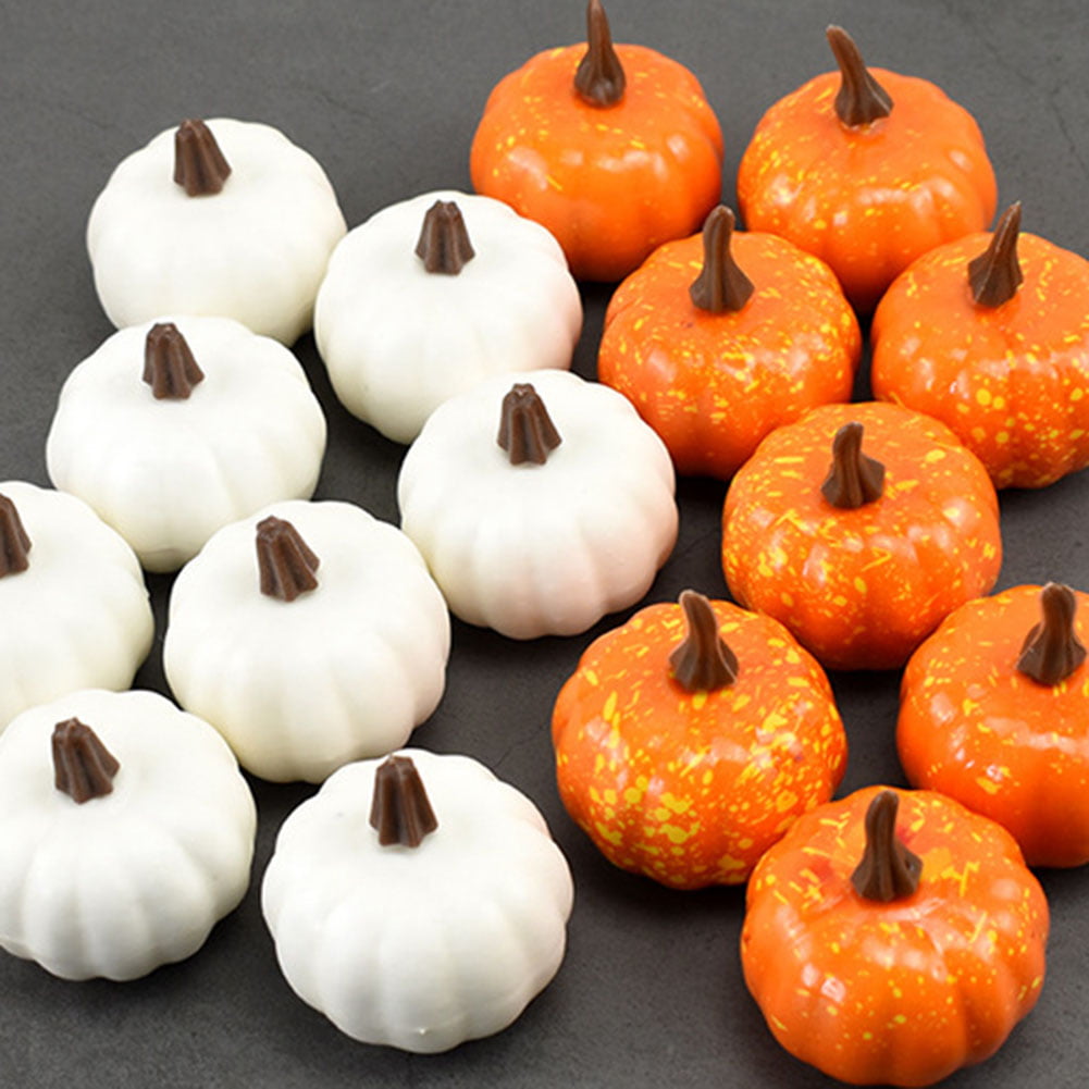 22Pcs Halloween Artificial Foam Pumpkins Simulation Props Home Party Decoration 