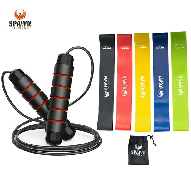 Spawn Fitness Speed Jump Rope Skipping Cardio Ropes with Resistance