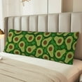 thumbnail image 6 of Disketp Big Colorful Avocados Print Body Pillow Cover - Super Soft 20x54 Body Pillow Case,Long Side Hidden Zipper, 6 of 8