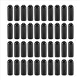 thumbnail image 3 of 600 Piezas Tapas de Goma para Extremos 4 mm ID PVC Cubierta Tapa de Perno de Tubo Redondo Protectores de Rosca Negro, 3 of 5