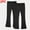 Black, variant on fnnxnal Big Girls 2-Pack 100% Cotton Flared Pants - Size 9T, Black, Soft Breathable for Everyday & Casual Wear