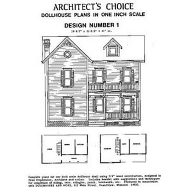 Dollhouse Dollhouse Plan 1, One Inch Scale