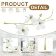 thumbnail image 3 of Uxcell 24Pcs Flores Flotantes para Centros de Mesa, Cabezas de Flores Falsas de Seda de Flor de Guisante Blanca para Velas Flotantes, Relleno de Jarrones, Decoración de Mesa para Fiestas y Bodas, 3 of 6