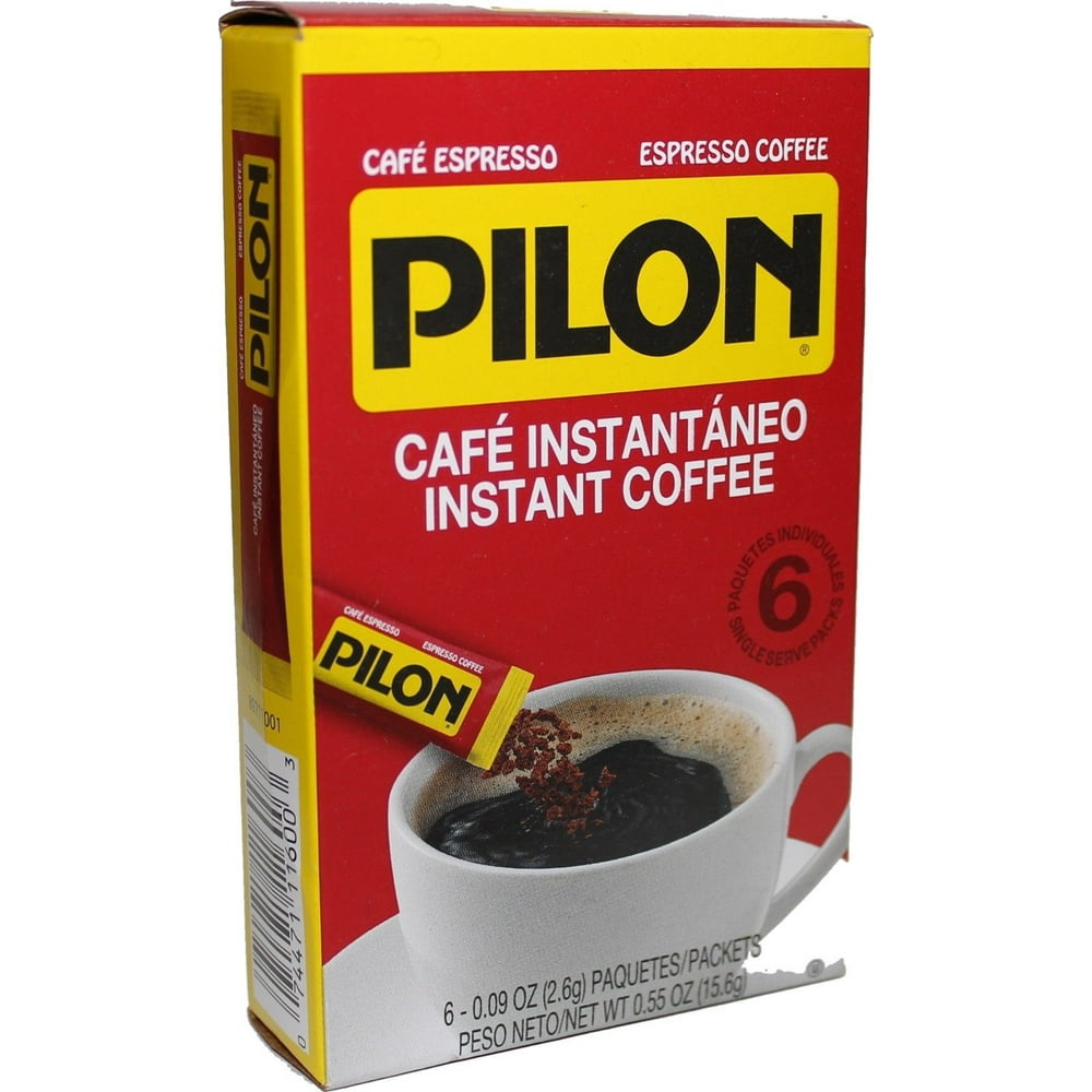 Pilon Instant Coffee Cafe, 6 individual packets in one box