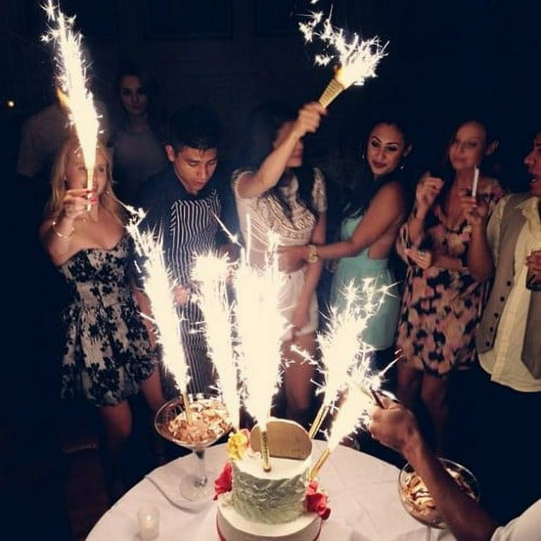 4pc Pack VIP Bottle Sparklers cake sparklers burns approx. 45 second - 1 pack of 4 Sparklers