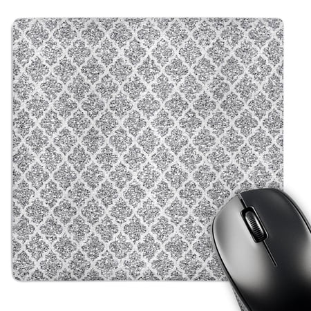 3dRose  Silver Glitter Effect Moroccan Quatrefoil Pattern  MousePad price history on PriceWatchPro