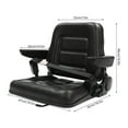 thumbnail image 3 of Tractor Seat - Combined Force+Automatic Seat Belt+Armrest 47*42*48cm for Most Heavy-Duty Machinery Vehicles, 3 of 14