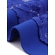thumbnail image 5 of Cárdigans cortos de mujer plus size Agnes Orinda, con frente abierto, mangas cortas, encaje floral y boleros transparentes 2X azul real, 5 of 6