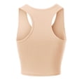 thumbnail image 4 of MixMatchy Women's Cotton Basic Sleeveless Racerback Sports Crop Tank Top, 4 of 4