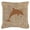Brown, variant on Dolphin Burlap and Orange Indoor & Outdoor Decorative Fabric Pillow - 18 x 18 in.