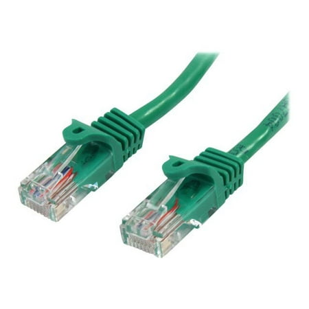 UPC: 0065030773843 | Startech 10 ft Green Snagless Cat5e UTP Patch Cable – Category 5e – 10 ft – 1 x RJ-45 Male – 1 x RJ-45 Male – Green