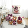 thumbnail image 3 of Valentines Pillow Covers 16x16in Set of 4, Lovely Gnomes Pillow Covers Red, XO Quote Cute Throw Covers for Bed Living Room Sofa Couch Decorative Pillow CoversValentine's Day Decor Gift, 3 of 6