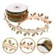 thumbnail image 5 of 1 rollo de cinta decorativa con forma de hoja navideña para envolver regalos, decoración de fiesta de Navidad y Acción de Gracias, 10 m, 5 of 7