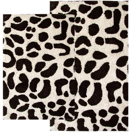 Leopard Print Bath Rug Ivory And Chocolate Leopard Print Bath Rug Ivory And Chocolate