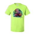 thumbnail image 2 of Colorful Neon Seal Animal Lover Men's Graphic T-Shirt, Safety Green, 5XL, 2 of 3