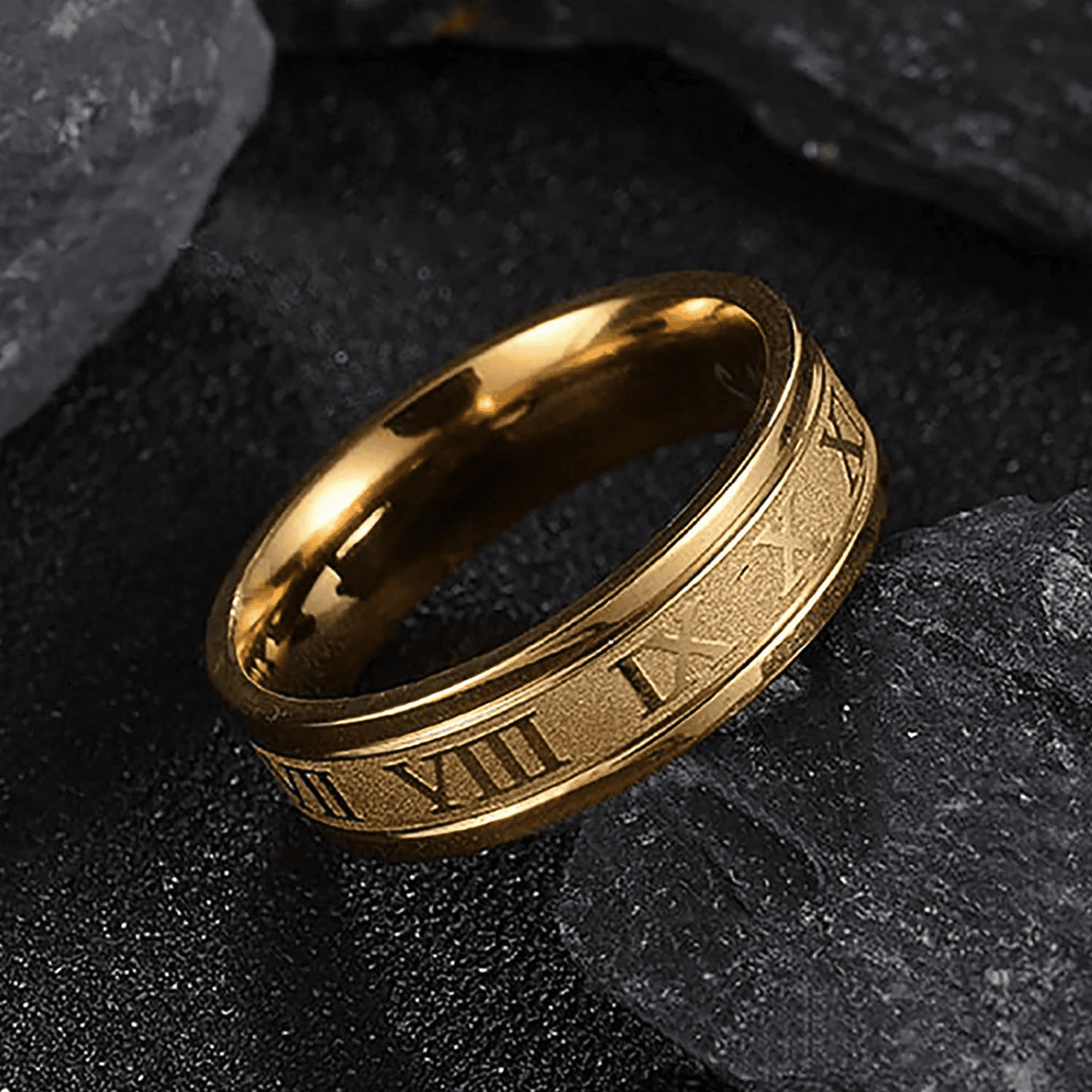 Roman Numeral Ring (5mm) | Personalized Jewelry