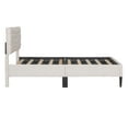 Modern Upholstered Platform Twin Bed Frame, Heavy Duty Twin Bed Frame