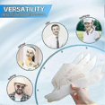 thumbnail image 4 of 50/100pcs Hat Liner Cap Absorbent Sweat Pad Disposable For Golf Baseball, Prevents Stains Odor, Soft Breathable Collar Protectors Sweat Pads, 4 of 5