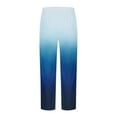 thumbnail image 4 of Herrnalise Men's Joggers Cargo Pants Summer Casual Fashion Gradient Printing Elastic Waist Straight Trousers Ripped Denim Pants for Men For Dark Blue,XL, 4 of 5