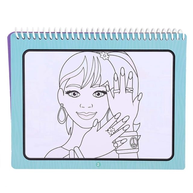 Libro de Dibujo Portátil para Colorear con Agua y Bolígrafo Juguete Educativo para Niños Reutilizable Inspira el Interés Temprano en la Pintura Páginas Portátiles y ANGGREK Otros