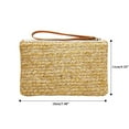 thumbnail image 2 of Bolso de playa informal con bolsillo, bolso de paja para mujer, bolsos bohemios, bolso de paja para mujer, diseño revolucionario, 2 of 7