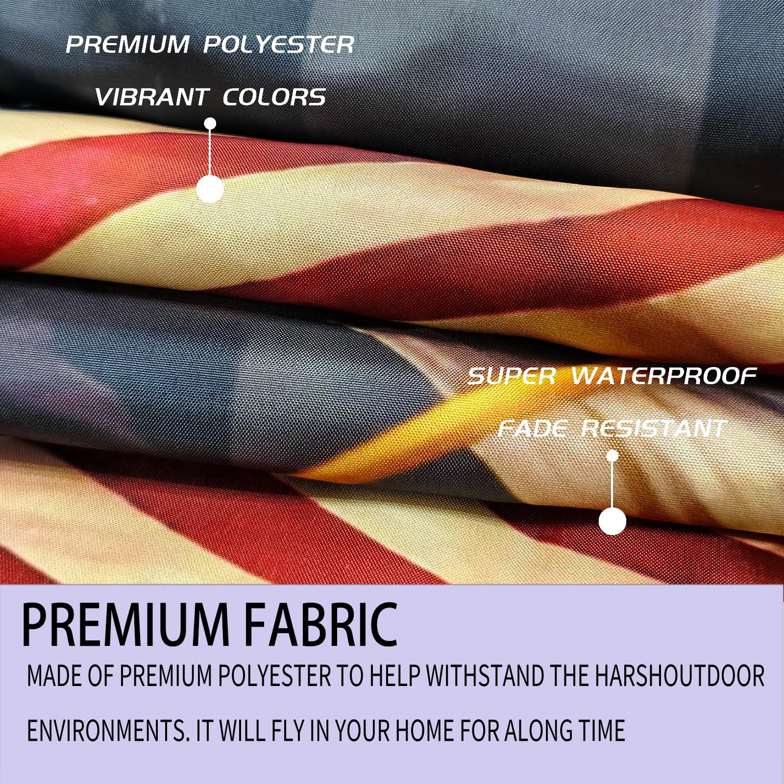 250 Anniversary USA Flag Double Sided 3 Ply 250th Year American Anniversary Flags 3x5 Ft Outdoor Heavy Duty 1776-2026 Merchandise Banner with Durable Canvas Header Brass Grommets