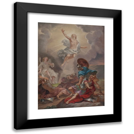 Berndt Abraham Godenhjelm 12x14 Black Modern Framed Museum Art Print Titled - Resurrection of Christ
