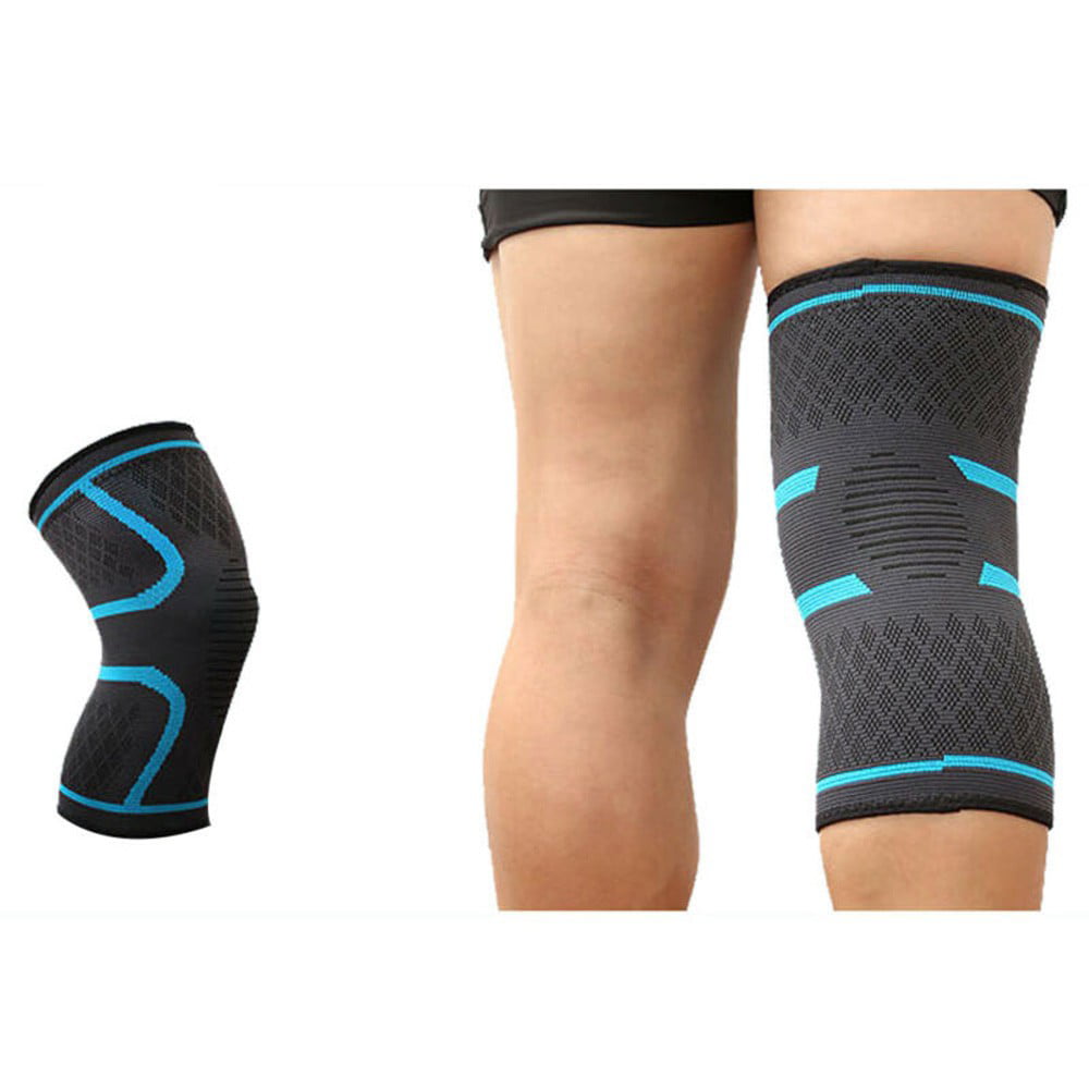 XL Elasticated Knee Sleeve Support Brace Bandage Gym Sport Blue Black White Pink 