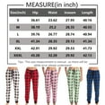 thumbnail image 3 of Mohiass Women's Buffalo Plaid Print Jogger Pants with Pockets Drawstring Cuffed Ankles Casual Pajama & Lounge Pant Pink 3XL, 3 of 5