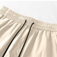 thumbnail image 6 of Jjayotai George Shorts Men Above the Knee, Men's Summer Solid Color Ice Silk Shorts, Casual Drawstring High Waisted Shorts, Mens Shorts, 6 of 7