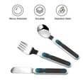 thumbnail image 3 of Balery Open-Mouthed Shark for Stainless Steel Kids Silverware Set - Child and Toddler Safe Flatware - Children's Knife, Fork And Spoon Set - Metal Kids Cutlery Set, 3 of 8