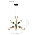 thumbnail image 2 of Xtricity - Pendant Light, 11 '' Width, From The Freedom Collection, Antique Brass, 2 of 6