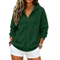 thumbnail image 2 of Zip Up Hoodie Women 2026 Long Sleeve Fall Winter Oversized Sweatshirts Zipper Oversized Cute Jackets with Pockets, 2 of 7