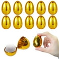 thumbnail image 1 of Easter Egg Stuffers, Set of 36 Shiny Gold Plastic Easter Eggs Perfect for Easter Egg Hunts, Party Favors, and Holiday Decorations The Ideal Easter Gift(Gold), 1 of 6