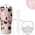 thumbnail image 2 of 30 oz Dachshund Tumbler with Handle and Flip Straw, Dog Stainless Steel Insulated Cup with Lid and Straw,Travel Coffee Mug Water Bottle,Christmas Birthday Mothers Day Gifts for Women Animal Lovers, 2 of 6