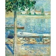 thumbnail image 2 of Munch, Edvard 15x17 White Modern Wood Framed Museum Art Print Titled - The Seine at Saint-Cloud, 1890, 2 of 4