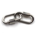 thumbnail image 5 of Flomore M8 Lock Conector de cadena de eslabones rápidos Mosquetón de bloqueo de tornillo de acero inoxidable 304 Paquete de 4, 5 of 5
