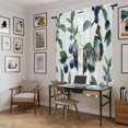 thumbnail image 5 of Blueberry Spring Leaves Kitchen Curtain for Berdoom Living Room Cafe 72 Inch Length, Farmhouse Botanical Branches Tiers Curtains Light Filtering Drapes Rod Pocket Window Treatment 2 Panels 52"Wx72"L, 5 of 8
